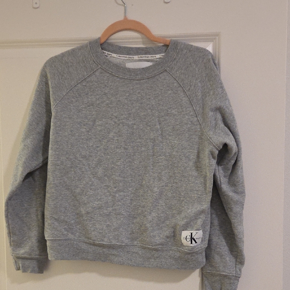 Calvin Klein Light Gray Crewneck Sweater